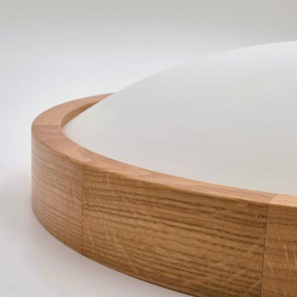 Brilagi - LED Οροφωτιστικό CARVALHO SLIM 1xE27/60W/230V δρυς διάμ. 27 εκ.