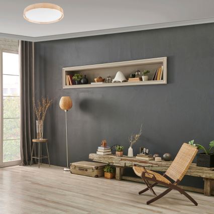 Brilagi - Ρυθμιζόμενο LED οροφής φωτιστικό MANAROLA SMART LED/36W/230V 2700-6500K διάμ. 51 εκ. Wi-Fi Tuya + τηλεχειριστήριο