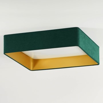 Brilagi - LED Οροφιαίο φωτιστικό VELVET SQUARE LED/24W/230V πράσινο