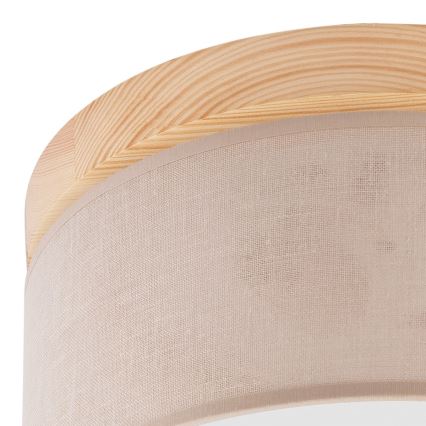 Brilagi - LED Οροφής φωτιστικό BELLADONNA 1xE27/15W/230V διάμ. 30 εκ. μπεζ/πεύκο