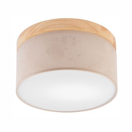Brilagi - LED Οροφής φωτιστικό BELLADONNA 1xE27/15W/230V διάμ. 30 εκ. μπεζ/πεύκο