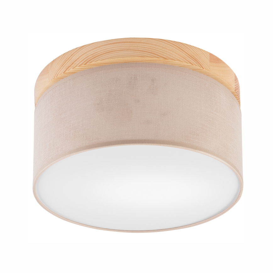 Brilagi - LED Οροφής φωτιστικό BELLADONNA 1xE27/15W/230V διάμ. 30 εκ. μπεζ/πεύκο