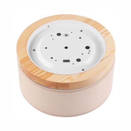 Brilagi - LED Οροφής φωτιστικό BELLADONNA 1xE27/15W/230V διάμ. 30 εκ. μπεζ/πεύκο