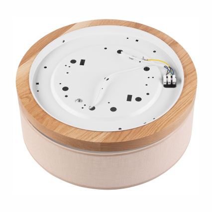 Brilagi - LED Οροφιαίο φωτιστικό BELLADONNA 2xE27/15W/230V διάμ. 40 εκ. μπεζ/δρυς