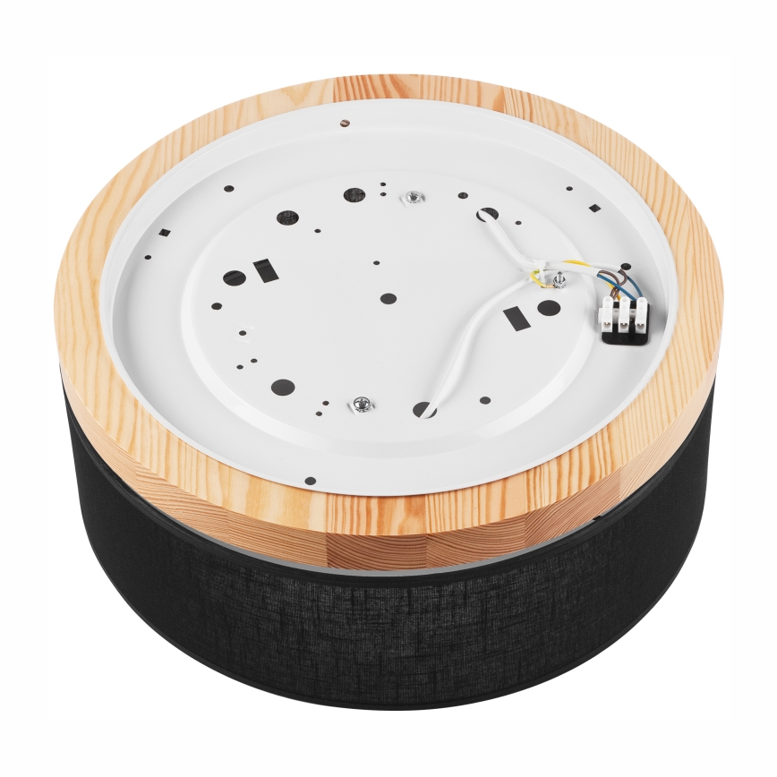 Brilagi - LED Οροφιαίο φωτιστικό BELLADONNA 2xE27/15W/230V διάμ. 40 εκ. μαύρο/πεύκο