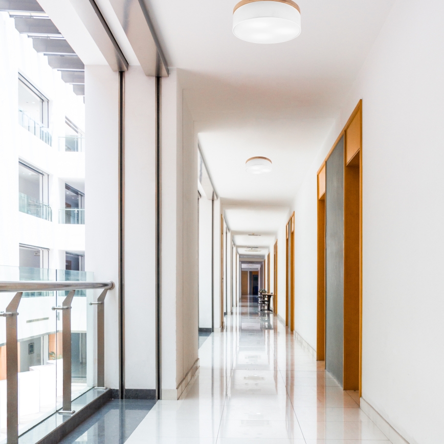 Brilagi - LED Οροφιαίο φωτιστικό BELLADONNA 3xE27/15W/230V διάμ. 50 εκ. λευκό/δρυς