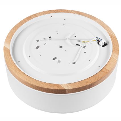 Brilagi - LED Οροφιαίο φωτιστικό BELLADONNA 3xE27/15W/230V διάμ. 50 εκ. λευκό/δρυς