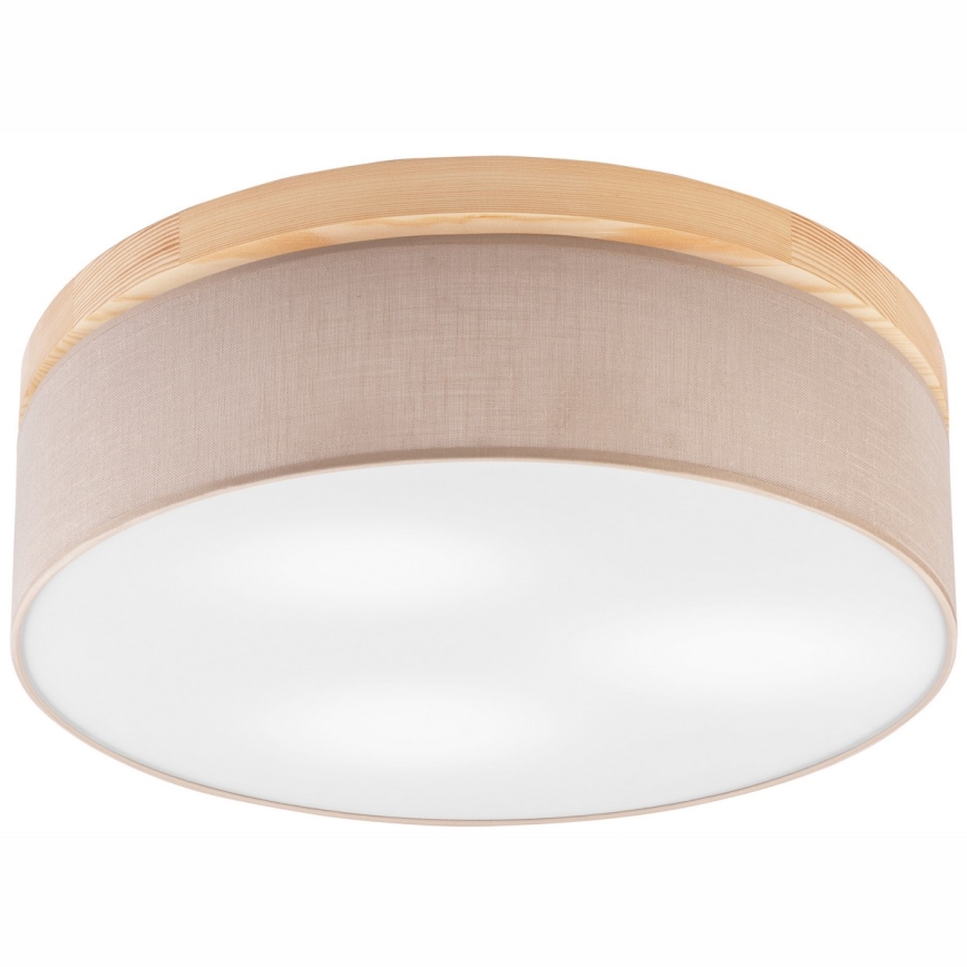 Brilagi - LED Οροφής φωτιστικό BELLADONNA 3xE27/15W/230V διάμ. 50 εκ. μπεζ/πεύκο