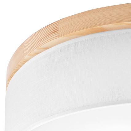 Brilagi - LED Οροφής φωτιστικό BELLADONNA 3xE27/15W/230V διάμ. 50 εκ. λευκό/πεύκο