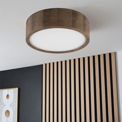 Brilagi - LED Οροφής Φωτιστικό CARVALHO 1xE27/60W/230V δρυς καρυδιά διάμ. 27 εκ.