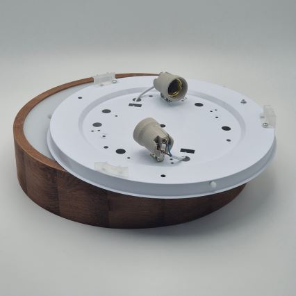 Brilagi - LED Οροφωτιστικό CARVALHO 2xE27/60W/230V δρυς κερασιά διάμ. 37 εκ.