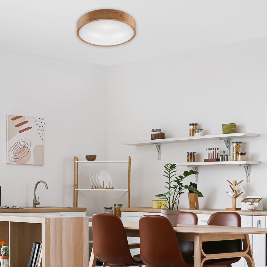 Brilagi - LED Οροφωτιστικό CARVALHO 3xE27/60W/230V δρυς διάμ. 47,5 εκ.