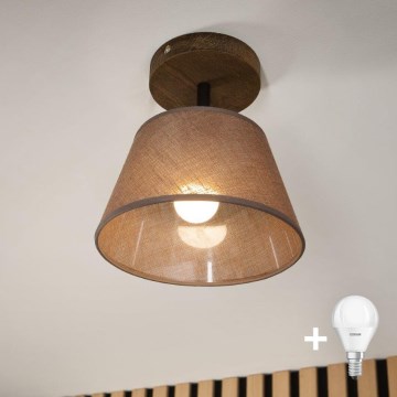 Brilagi - LED Οροφής φωτιστικό ANTHONY 1xE14/60W/230V δρυς καρυδιά/καφέ