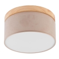 Brilagi - LED Οροφής φωτιστικό BELLADONNA 1xE27/15W/230V διάμ. 30 εκ. μπεζ/πεύκο