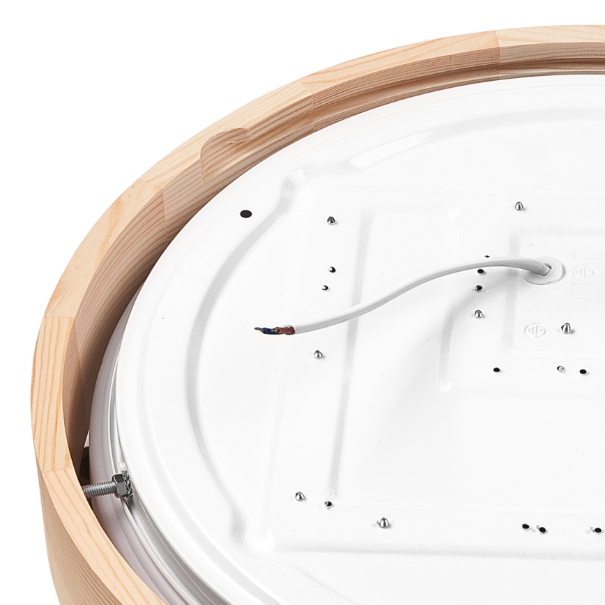 Brilagi - Οροφής φωτιστικό LED MANAROLA SIMPLE LED/24W/230V 3000K πεύκο διάμ. 41 εκ.