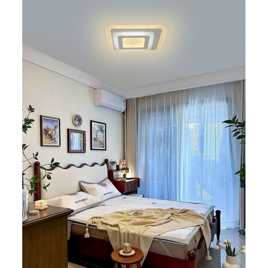 Brilagi - LED Ρυθμιζόμενο Φωτιστικό Οροφής MODERN MINI LED/65W/230V 3000/4000/6000K 37x37 εκ. + τηλεχειριστήριο