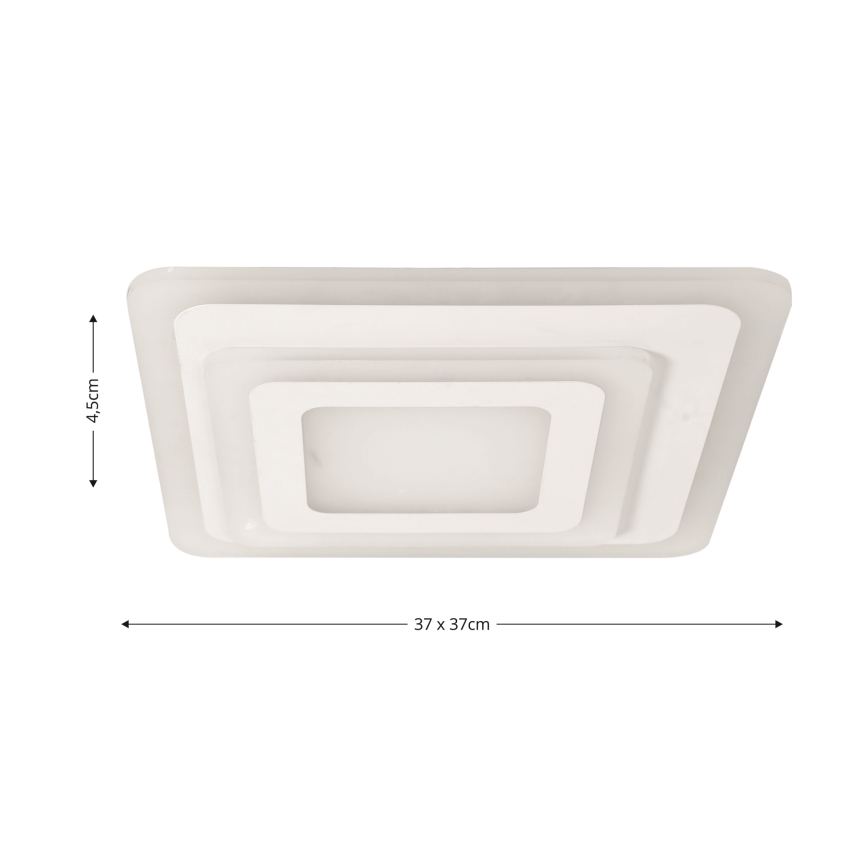 Brilagi - LED Ρυθμιζόμενο Φωτιστικό Οροφής MODERN MINI LED/65W/230V 3000/4000/6000K 37x37 εκ. + τηλεχειριστήριο