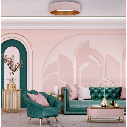Brilagi - LED Οροφωτιστικό VELVET LED/24W/230V διάμ. 40 εκ. 3000/4000/6400K ροζ/χρυσό
