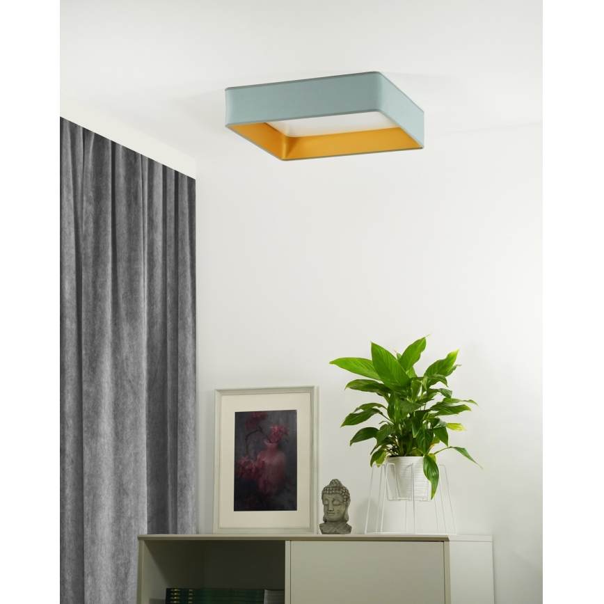 Brilagi - LED Οροφιαίο φωτιστικό VELVET SQUARE LED/24W/230V σε μέντα