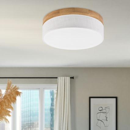 Brilagi - LED Οροφή φωτιστικό BELLADONNA LED/36W/230V Ø 40 εκ λευκό/βελανίδι