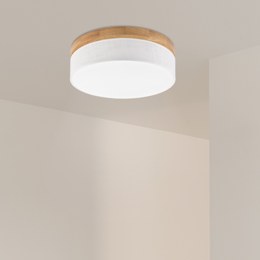 Brilagi - LED Οροφή φωτιστικό BELLADONNA LED/36W/230V Ø 40 εκ λευκό/βελανίδι