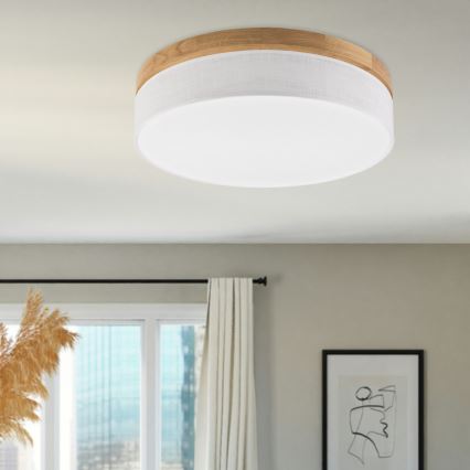 Brilagi - LED Οροφή Φωτιστικό BELLADONNA LED/36W/230V Ø 50 cm λευκό/δρυς