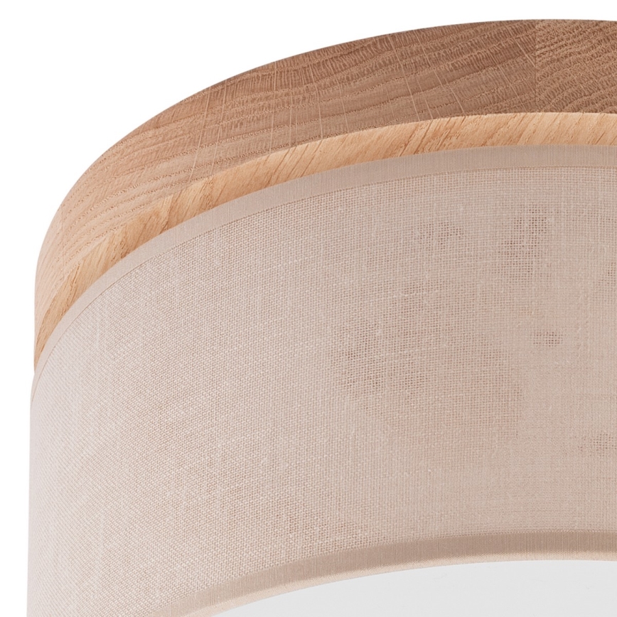 Brilagi - LED Οροφιαίο φωτιστικό BELLADONNA 1xE27/15W/230V διάμ. 30 εκ. μπεζ/δρυς