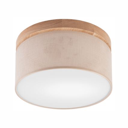 Brilagi - LED Οροφιαίο φωτιστικό BELLADONNA 1xE27/15W/230V διάμ. 30 εκ. μπεζ/δρυς