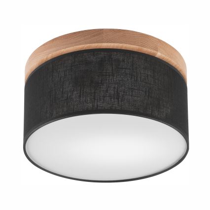 Brilagi - LED Οροφιαίο φωτιστικό BELLADONNA 1xE27/15W/230V διάμ. 30 εκ. μαύρο/δρυς