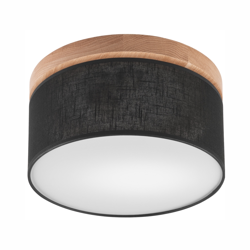 Brilagi - LED Οροφιαίο φωτιστικό BELLADONNA 1xE27/15W/230V διάμ. 30 εκ. μαύρο/δρυς