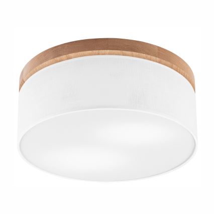 Brilagi - LED Οροφής φωτιστικό BELLADONNA 2xE27/15W/230V διάμ. 40 εκ. λευκό/δρυς