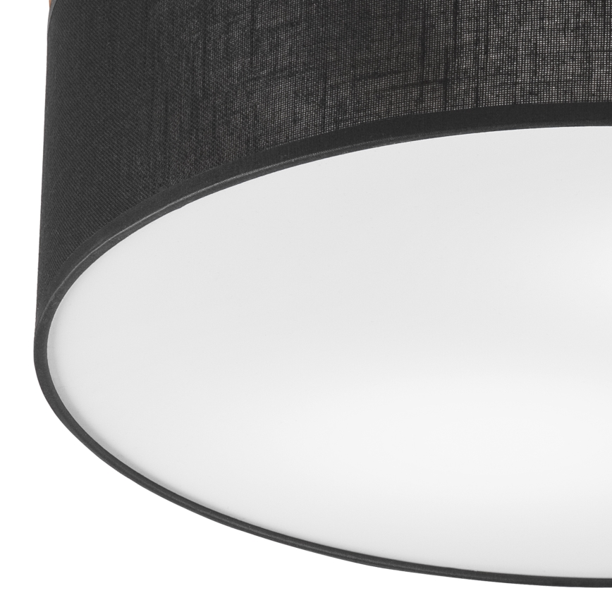 Brilagi - LED Οροφιαίο φωτιστικό BELLADONNA 2xE27/15W/230V διάμ. 40 εκ. μαύρο/δρυς