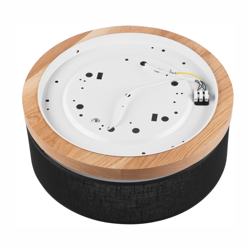 Brilagi - LED Οροφιαίο φωτιστικό BELLADONNA 2xE27/15W/230V διάμ. 40 εκ. μαύρο/δρυς