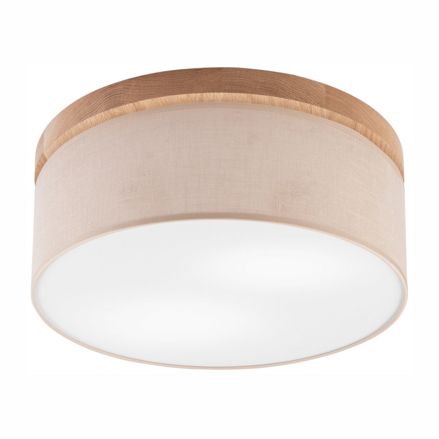 Brilagi - LED Οροφιαίο φωτιστικό BELLADONNA 2xE27/15W/230V διάμ. 40 εκ. μπεζ/δρυς
