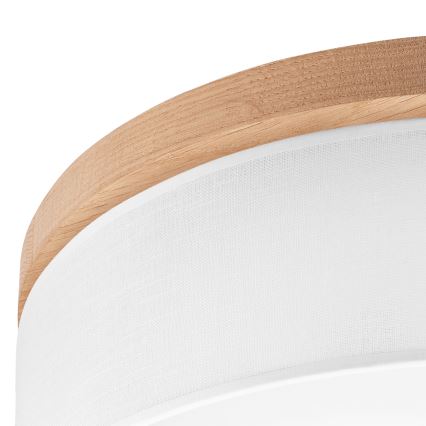 Brilagi - LED Οροφιαίο φωτιστικό BELLADONNA 3xE27/15W/230V διάμ. 50 εκ. λευκό/δρυς