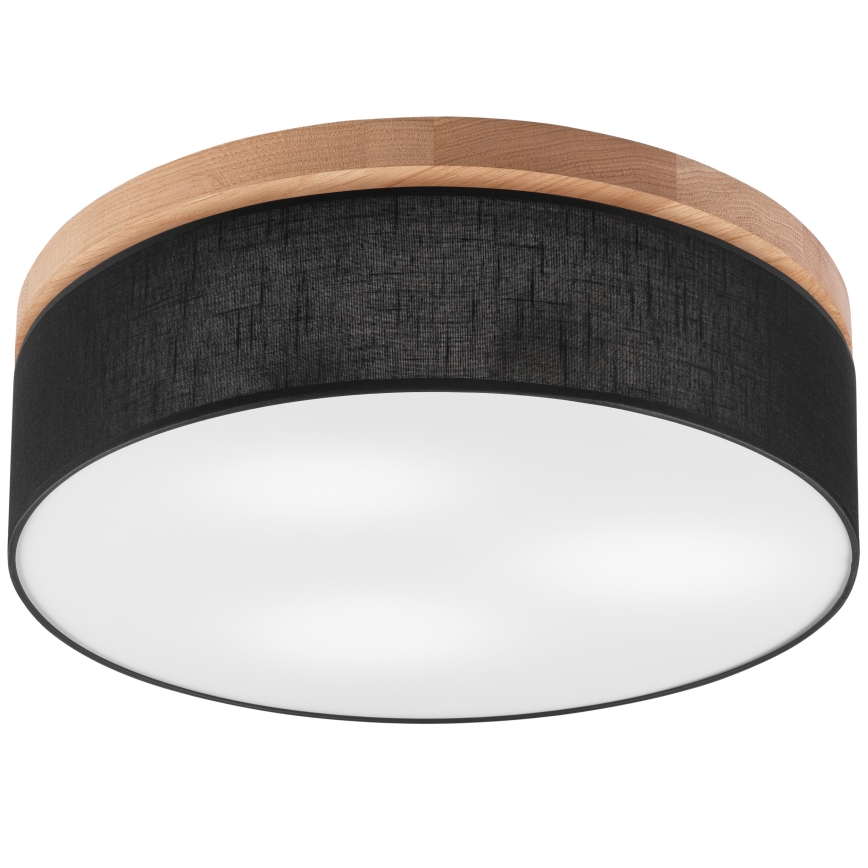 Brilagi - LED Οροφιαίο φωτιστικό BELLADONNA 3xE27/15W/230V διάμ. 50 εκ. μαύρο/βελανιδιά