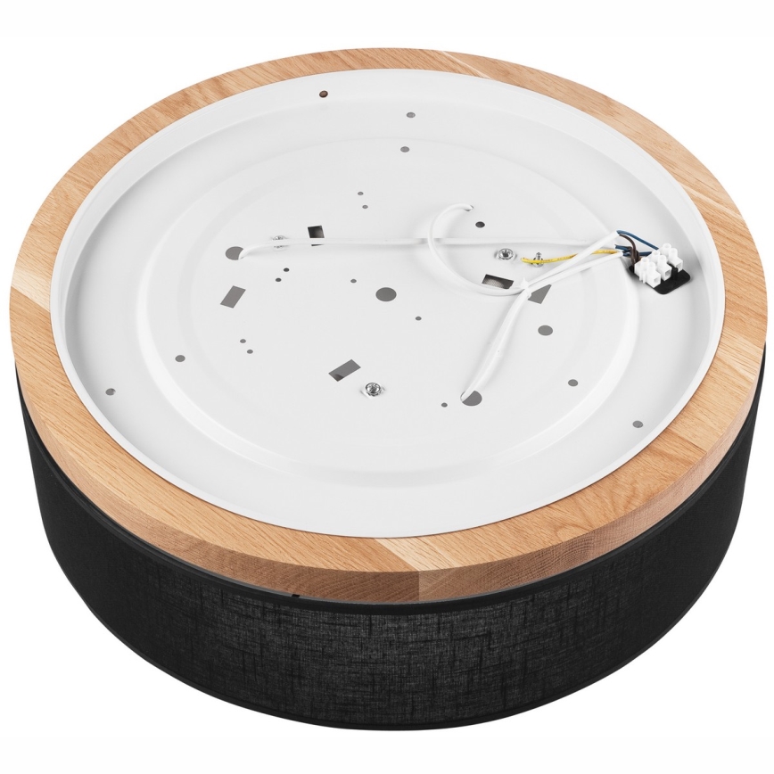Brilagi - LED Οροφιαίο φωτιστικό BELLADONNA 3xE27/15W/230V διάμ. 50 εκ. μαύρο/βελανιδιά