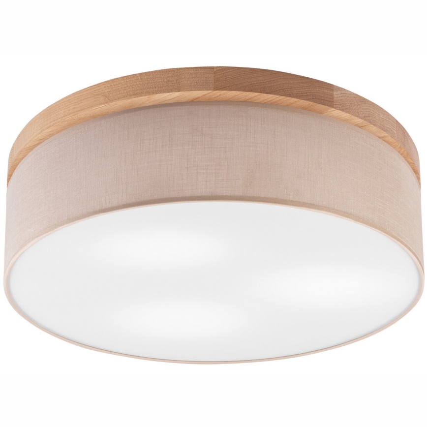 Brilagi - LED Οροφιαίο φωτιστικό BELLADONNA 3xE27/15W/230V διάμ. 50 εκ. μπεζ/δρυς