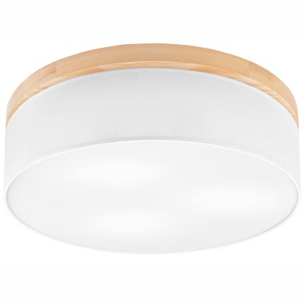 Brilagi - LED Οροφής φωτιστικό BELLADONNA 3xE27/15W/230V διάμ. 50 εκ. λευκό/πεύκο
