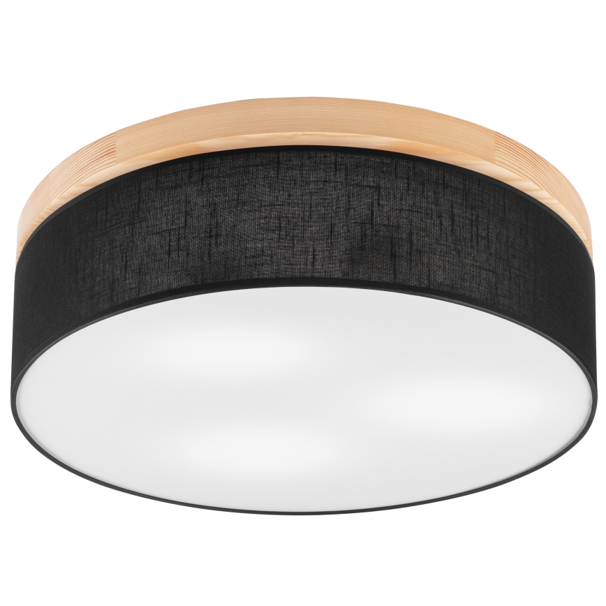 Brilagi - LED Οροφιαίο φωτιστικό BELLADONNA 3xE27/15W/230V διάμ. 50 εκ. μαύρο/πεύκο