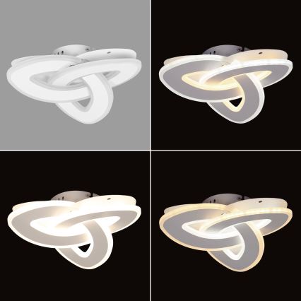 Brilagi - LED Ρυθμιζόμενο Φωτιστικό Οροφής MODERN MINI LED/49W/230V 3000/4000/6000K 30x30 εκ. + τηλεχειριστήριο