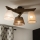 Brilagi - LED Οροφής φωτιστικό ANTHONY 3xE14/40W/230V δρυς καρυδιά