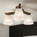 Brilagi - LED Οροφής φωτιστικό ANTHONY 3xE14/40W/230V δρυς καρυδιά/λευκό