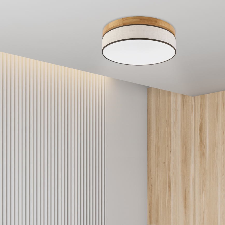 Brilagi - LED Οροφής φωτιστικό BELLADONNA LED/36W/230V Ø 40 cm κρέμα/δρυς