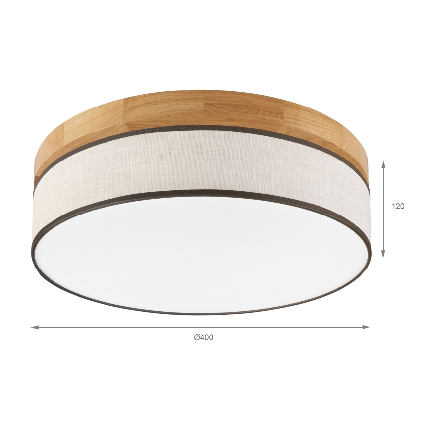 Brilagi - LED Οροφής φωτιστικό BELLADONNA LED/36W/230V Ø 40 cm κρέμα/δρυς
