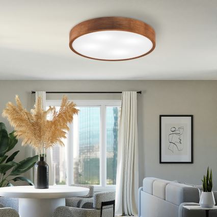 Brilagi - LED Οροφής Φωτιστικό CARVALHO 4xE27/60W/230V δρυς κερασιά pr. 57,5 cm