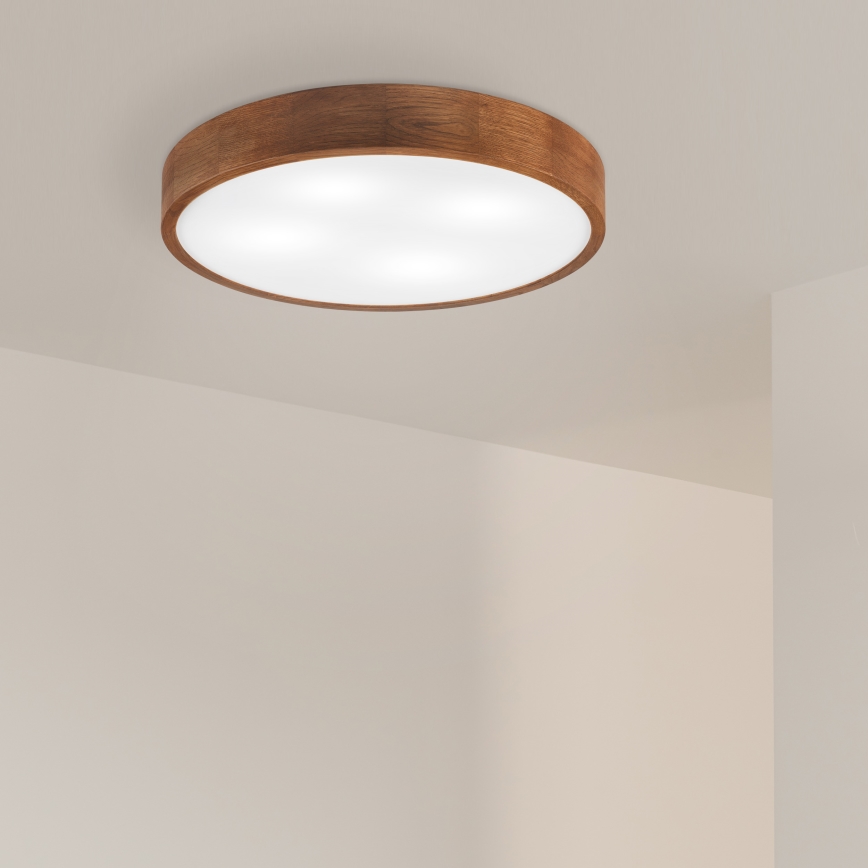 Brilagi - LED Οροφής Φωτιστικό CARVALHO 4xE27/60W/230V δρυς κερασιά pr. 57,5 cm