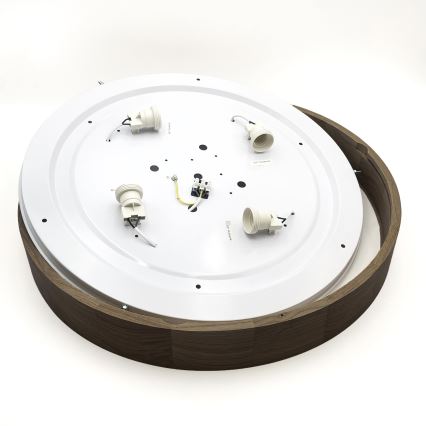 Brilagi - LED Οροφής Φωτιστικό CARVALHO 4xE27/60W/230V καρύδι Ø 57,5 cm