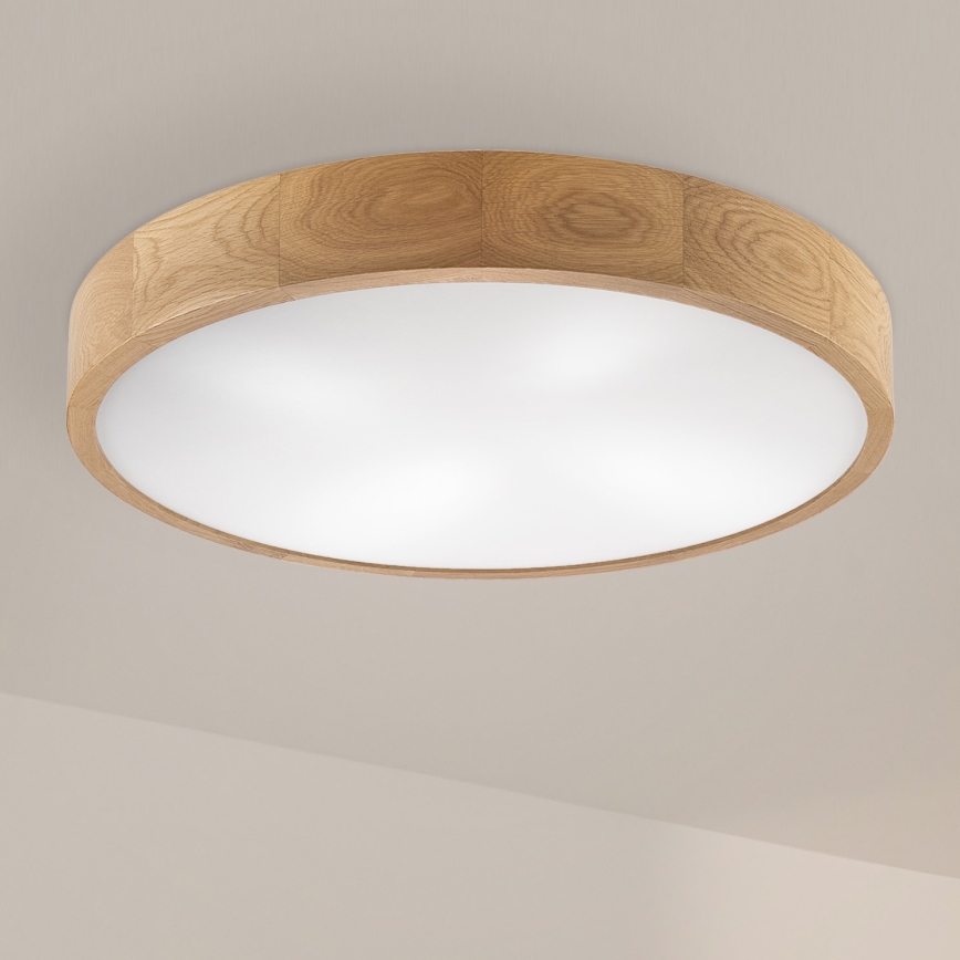 Brilagi - LED Οροφής ΦΩΤΟΓΡΑΦΙΕΣ CARVALHO 4xE27/60W/230V δρυς ø 57,5 cm
