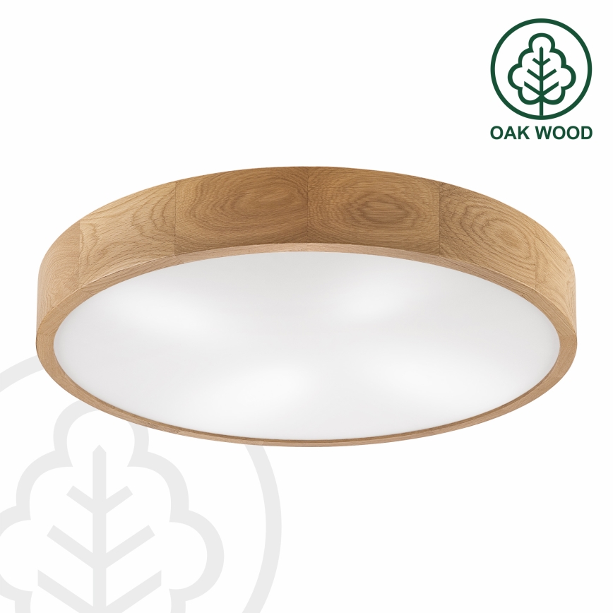 Brilagi - LED Οροφής ΦΩΤΟΓΡΑΦΙΕΣ CARVALHO 4xE27/60W/230V δρυς ø 57,5 cm